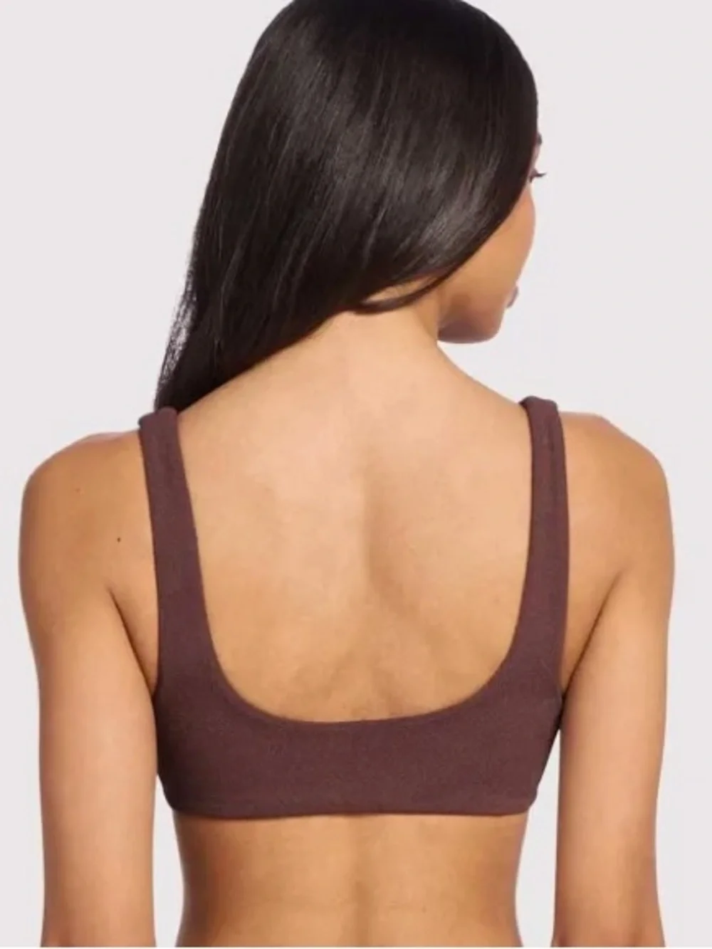 nuuds Brown V-Neck Bikini Set